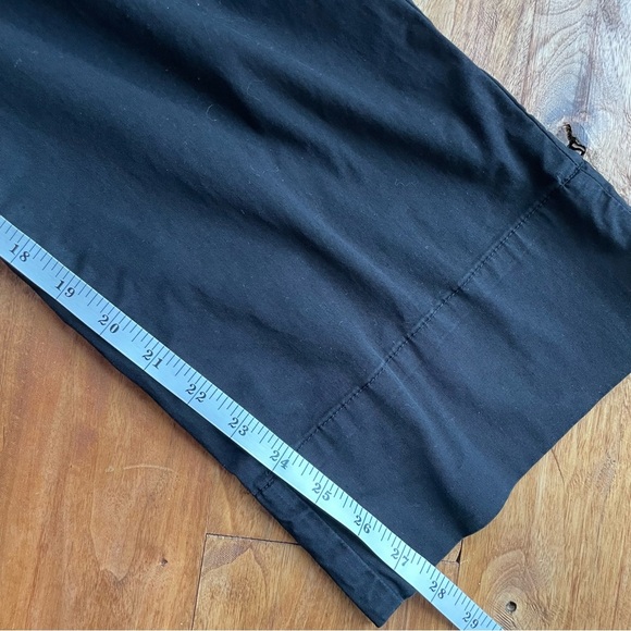 Everlane The Easy Pant Cotton Wide-Leg Pull On Elastic Waist Trousers in Black - Picture 13 of 14